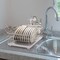 Countertop Dish Drying Rack, Stainless Steel Dish Drainer with Utensil Holder